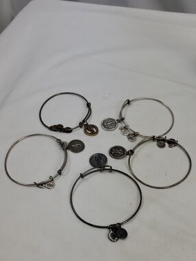 Alex and Ani Initial Bracelet Lot of 5